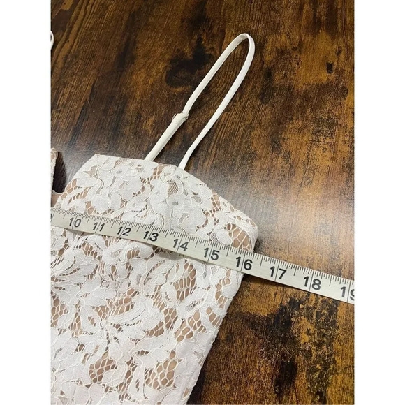 Lulus Amazing Allure White Crochet Lace Bodycon Midi Dress  Size M - Picture 11 of 14